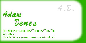adam denes business card